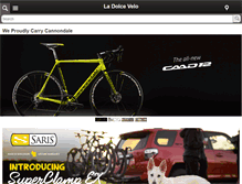 Tablet Screenshot of ladolcevelo.com